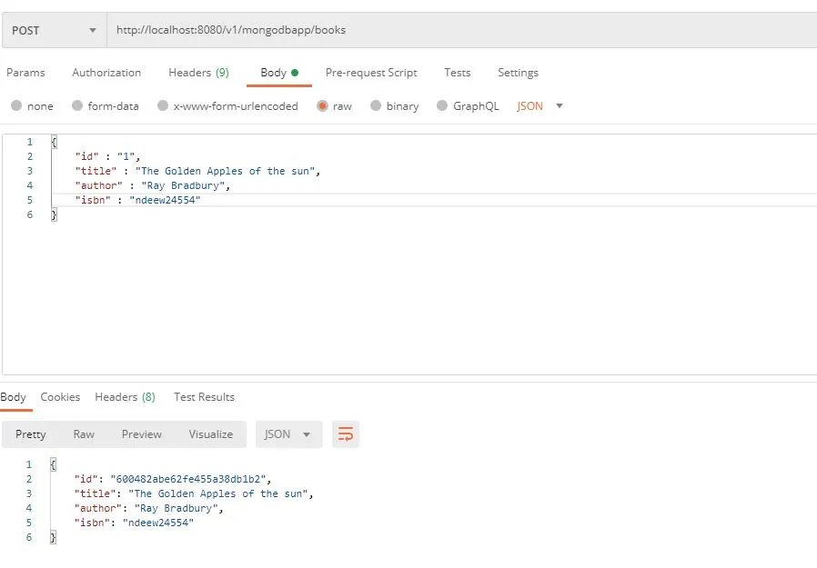 Spring Boot CRUD MongoDB POST API