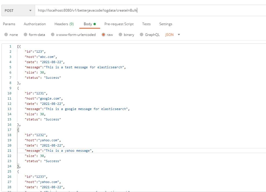 Elasticsearch and Spring Boot - Add Documents