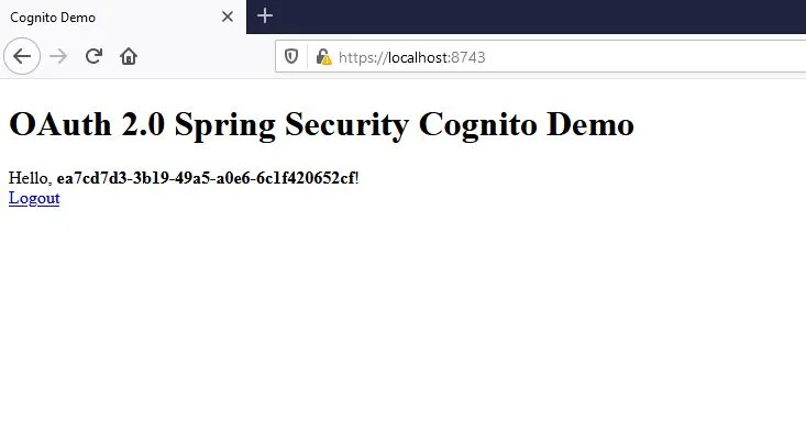 Cognito Successful Authentication