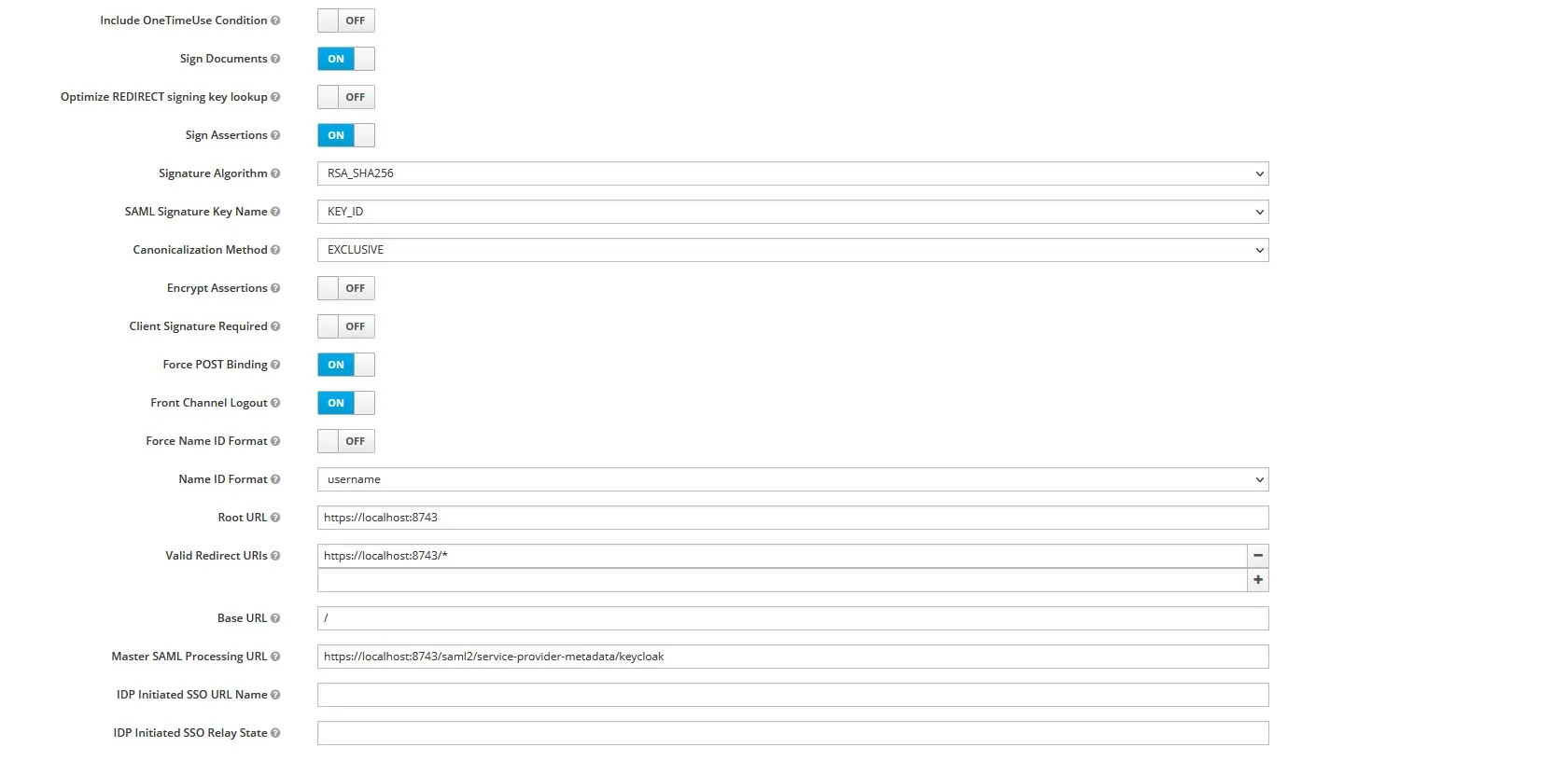 Spring Security with SAML Protocol - Keycloak